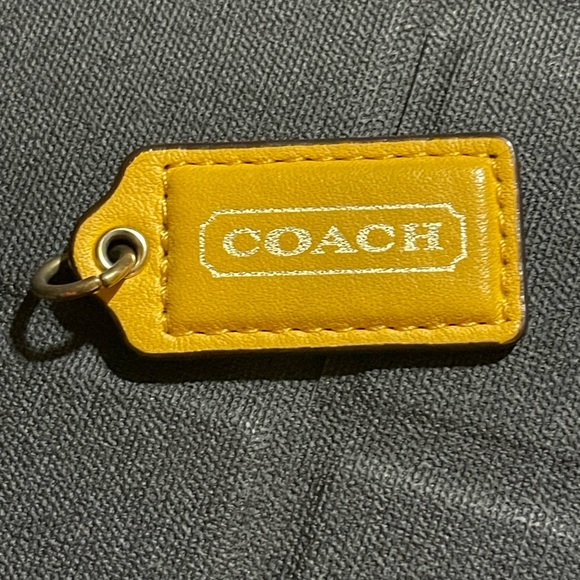 Coach RARE yellow and gold tag - Picture 1 of 5